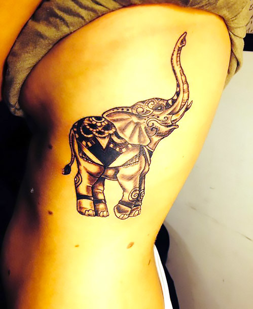 Simple Elephant Tattoo Idea