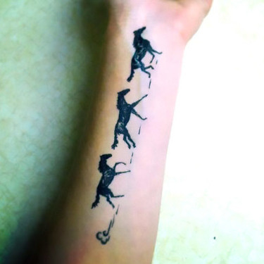 Small Horses on The Arm Tattoo