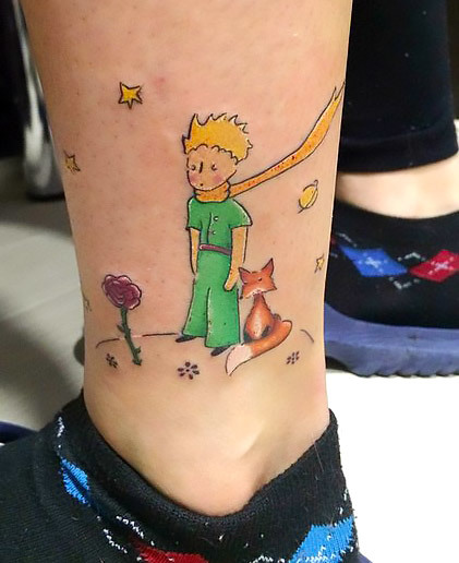 The Little Prince and His Fox Tattoo Idea