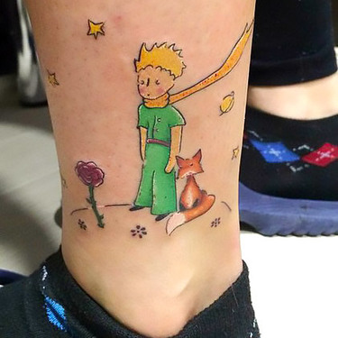 The Little Prince and His Fox Tattoo