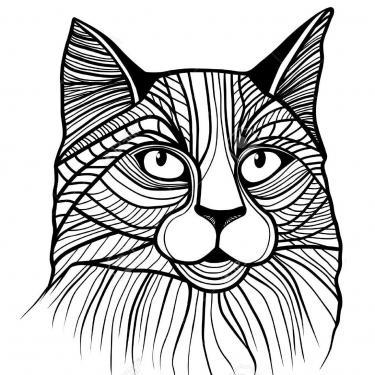 Line Cat Tattoo