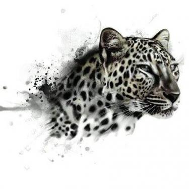 Beautiful Cheetah Head Tattoo