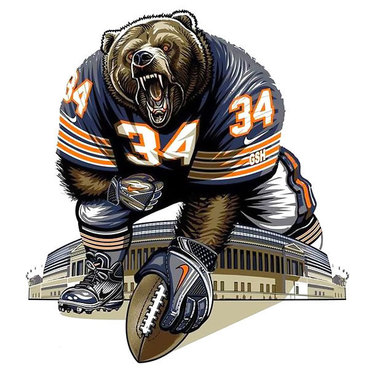 Chicago Bears-Tätowierung