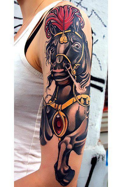 Awesome Dark Horse Tattoo Idea
