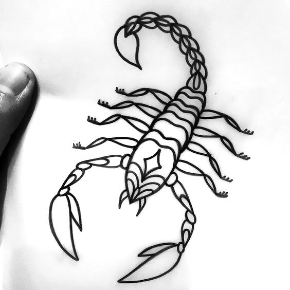 Cute Scorpion Tattoo Design