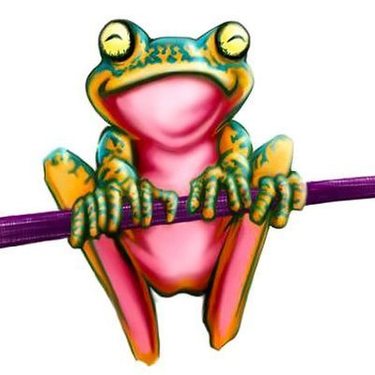 Cute Tree Frog Smiling Tattoo