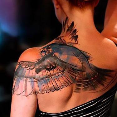 Best Feminine Hawk Tattoo