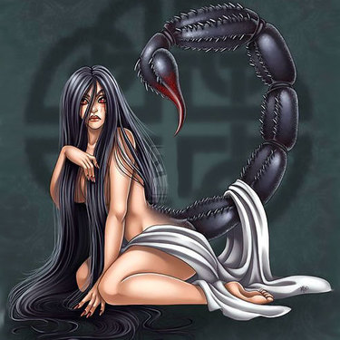 Female Scorpion Tattoo