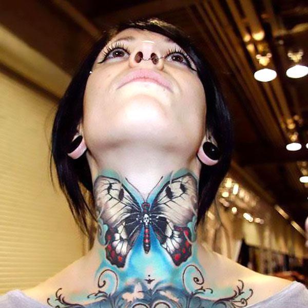 Best Neck Women Tattoo Idea
