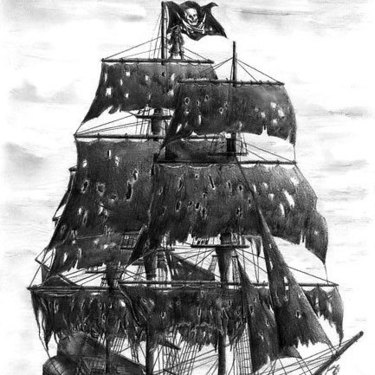 prompthunt A magical pirate ship tattoo design on white background hyper  realistic shaded tattoo award winning tattoo