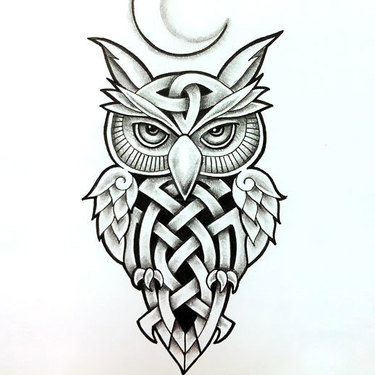 Celtic Owl Tattoo