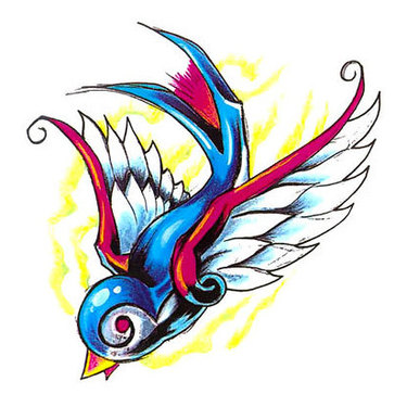 Cool Bluebird Tattoo
