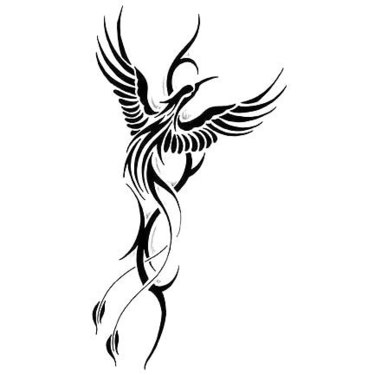 Cool Tribal Phoenix Tattoo