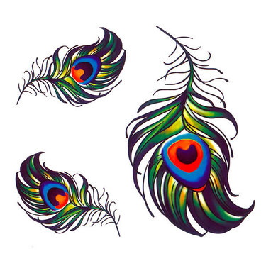 Small Peacock Feather Tattoo
