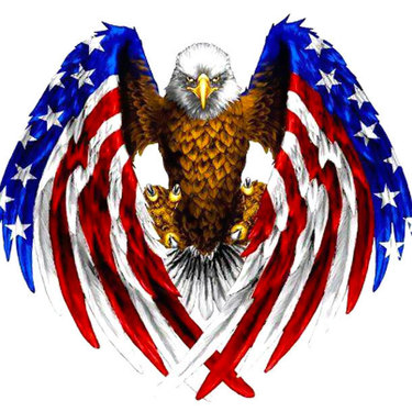 Eagle and American Flag Tattoo