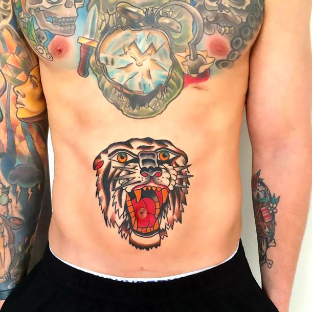 Best Stomach Tattoo for Men Tattoo Idea