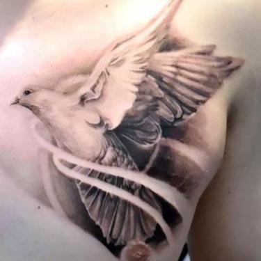 Best White Dove Tattoo