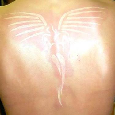 Best White Ink Angel Tattoo
