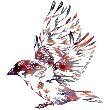 Nature Sparrow Tattoo