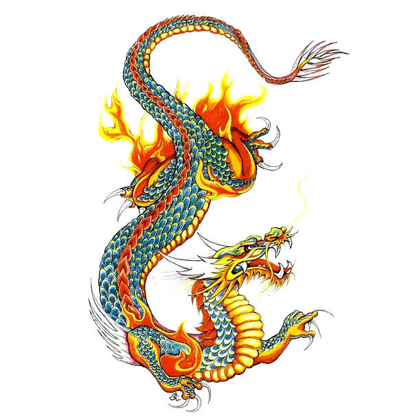 Oriental Dragon Tattoo Design