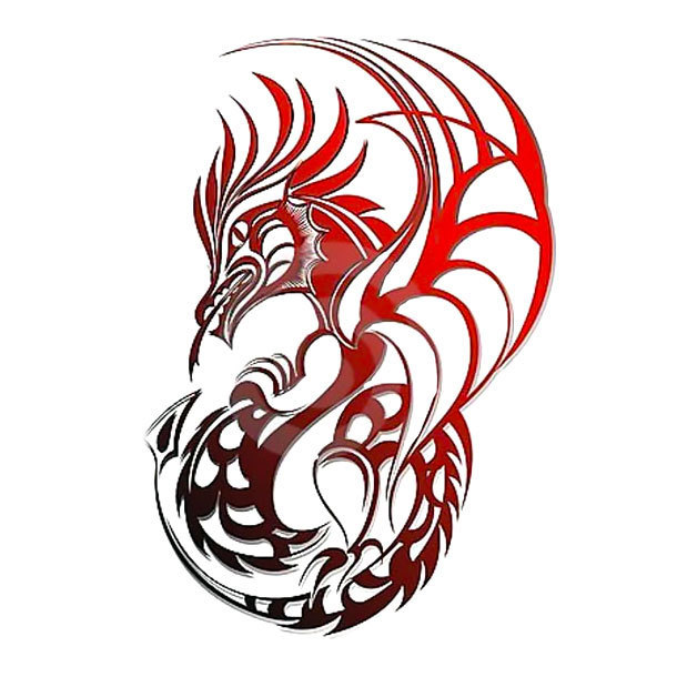 Red Dragon Tattoo Design