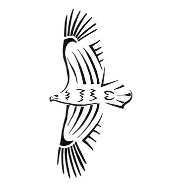 Simple Tribal Eagle Tattoo