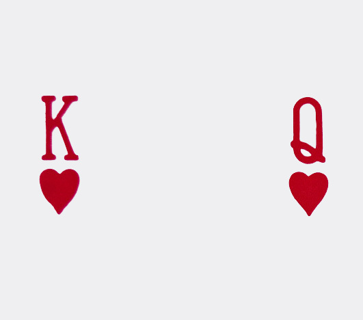 King and Queen of Hearts Tattoo Design