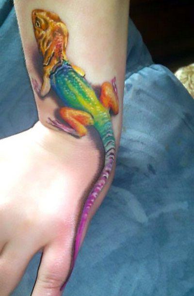 Awesome Lizard Tattoo Idea