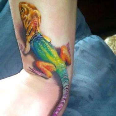 Awesome Lizard Tattoo
