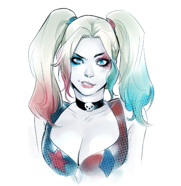 DC Comics Harley Quinn Tattoo Design