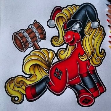 Pony Harley Quinn Tattoo