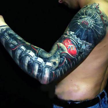 Bionic Arm Tattoo