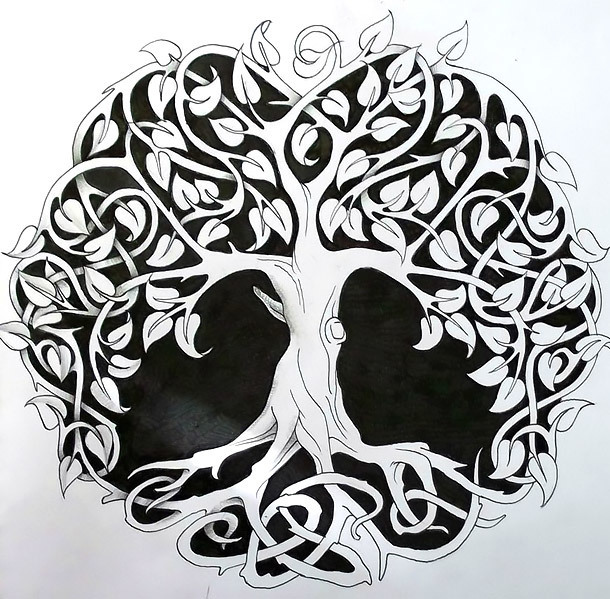 Celtic Oak Tattoo Design