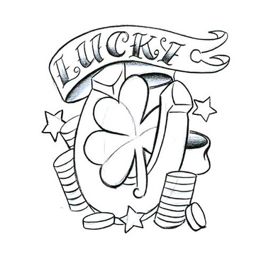 Lucky Clover Tattoo
