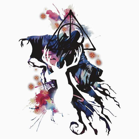Dementor and Deer Patronus Tattoo Design