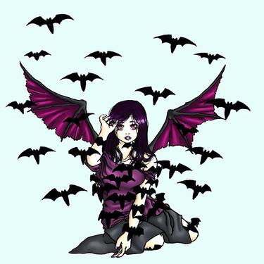 Bat Girl Tattoo
