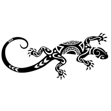 Best Tribal Gecko Tattoo