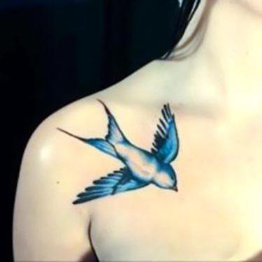 Bird for Girl Tattoo