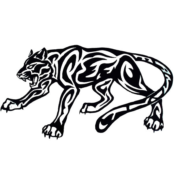 Tribal Jaguar Tattoo Design