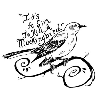 Black It's A Sin To Kill A Mockingbird Tattoo