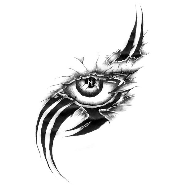 Eye Scar Tattoo Design