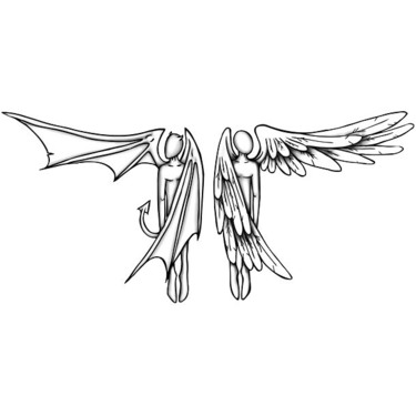 Angel and Demon Tattoo