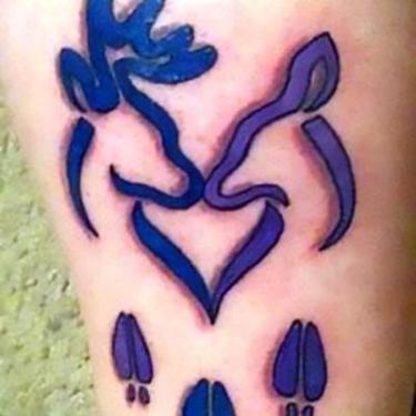 Beautiful Deer Track Tattoo