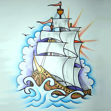 Inspiring Ship Tattoo