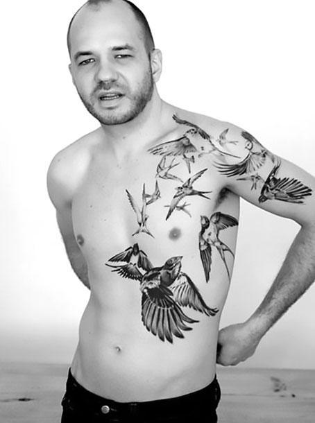 Birds for Guy Tattoo Idea