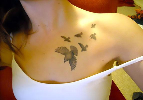 Birds In Flight Tattoo Idea