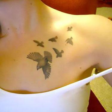 Birds In Flight Tattoo