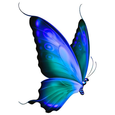 Simple Beautiful  Butterfly Tattoo