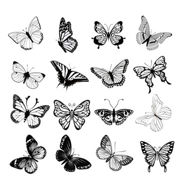 Kleine Schmetterlings-Tätowierung